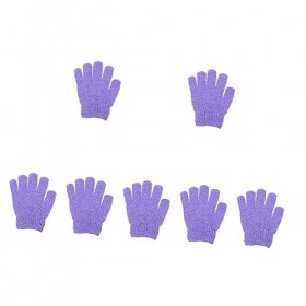 minkissy Lot de 70 gants de bain à cinq doigts pour femme - Éponges de nettoyage pour le corps - Marionnette de bain, douche,