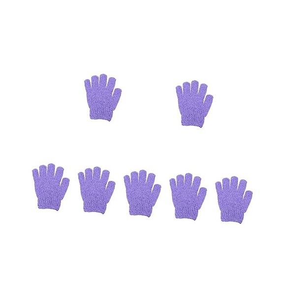 minkissy Lot de 70 gants de bain à cinq doigts pour femme - Éponges de nettoyage pour le corps - Marionnette de bain, douche,