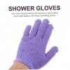 minkissy Lot de 70 gants de bain à cinq doigts pour femme - Éponges de nettoyage pour le corps - Marionnette de bain, douche,