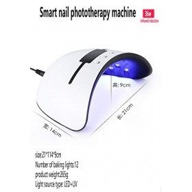 DXIA Lampe UV Sèche Ongles Portable, Sèche Ongles Lampe LED, avec Minuterie Automatique et LCD Ecran, séchoir de gel UV/UV po