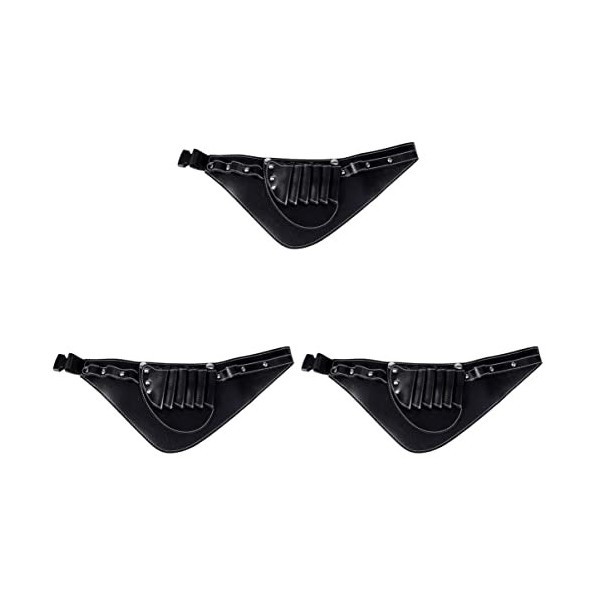 LALAFINA 2 Pièces Trousse De Coiffure Sac Banane à Ciseaux Sac à Main Ceinture Conteneur De Kit De Ciseaux Porte-ciseaux De C