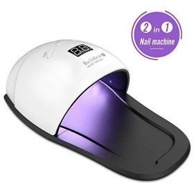 OUKAIDE Lampe à Ongles 2 en 1 UV/LED 48 W Sèche-ongles Nouvelle Version pour le Durcissement des Ongles des Orteils et des On