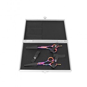 Ciseaux à effiler pour la coupe de cheveux, ensemble de ciseaux de coiffure, kit de ciseaux de coupe de cheveux pour salons d