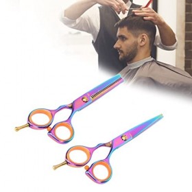 Ciseaux à effiler pour la coupe de cheveux, ensemble de ciseaux de coiffure, kit de ciseaux de coupe de cheveux pour salons d