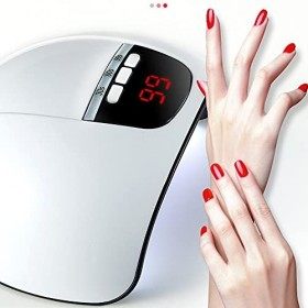 CINY Lampe à ongles UV à LED, Séchoirs à Ongles Et Lampes 54W Lampe à Polymériser Les Ongles En Gel Lumière UV pour Vernis à 