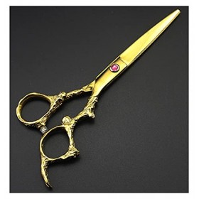 Ciseaux pour coupe de cheveux Ciseaux de coiffure professionnels de 6 pouces, manche dragon doré, ciseaux de coiffure amincis