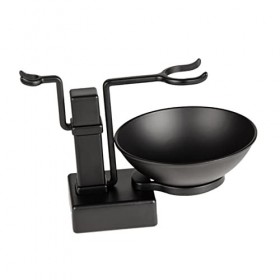 Healeved Homme Costume 2 Pièces En Acier Inoxydable Ensemble Costume Crème À Raser Pour Hommes Tasse De À Raser Bol De À Rase