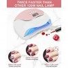 HealPure Lampe à ongles UV LED 120W - Pour tous les vernis à ongles gel - Avec 4 minuteries - Accessoire professionnel pour o