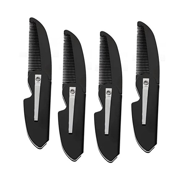 Beaupretty 16 Pièces Pliage De Poche Pour Hommes Peignes à Barbe Pour Hommes Peigne à Barbe Portatif Brosse à Peigne Pliable 