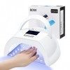 BOLASEN Lampe UV Pour Les Ongles, 80W Led Lampe Sèche-Ongles Pour Le Vernis à Ongles Gel Lampe UV Led Pour Les Ongles Avec Ba