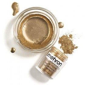 Mehron Metallic Powder avec Mixing Liquid - Gold 5 gr/30 ml 