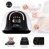 LIARTY Sèche-ongles Lampe 256W Portable Lampe UV Sèche Ongles Professionnel avec LCD Ecran,4 Minuteries 10/30/60/99S pour Ver