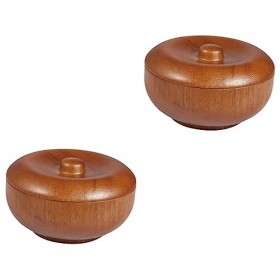FRCOLOR 2 Pcs Bol De Rasage Bol À Mousse En Bois Bol À Raser En Bois Blaireaux De Rasage Pour Hommes Bol De Rasage Bol De Bar