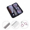 minkissy 1 Ensemble De Coiffure Ensemble Kit De Cosmétologie Tondeuses Professionnelles Pour Barbiers Outillage En Cuir Cisea