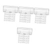 FOMIYES 40 Pcs Rasoir Boîte De Rangement Clair Organisateur Boîte Voyage Manuel Boîte En Plastique Transparent