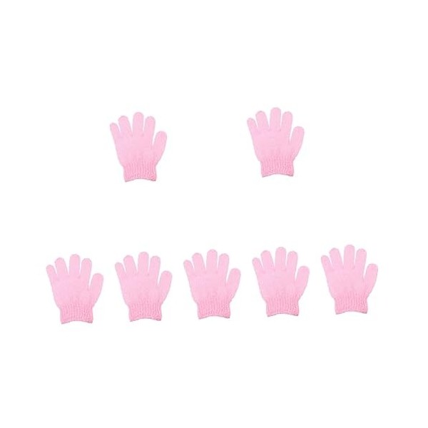 minkissy Lot de 70 gants de bain à cinq doigts - Gants de massage en coton éponge de nettoyage - Serviettes de bain - Gants d