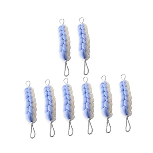 Beaupretty 8 Pcs Barres De Douche Accessoires De Nettoyage Nettoyage Laveur Hommes Corps Laveur Bain Maille Pouf Gant De Toil