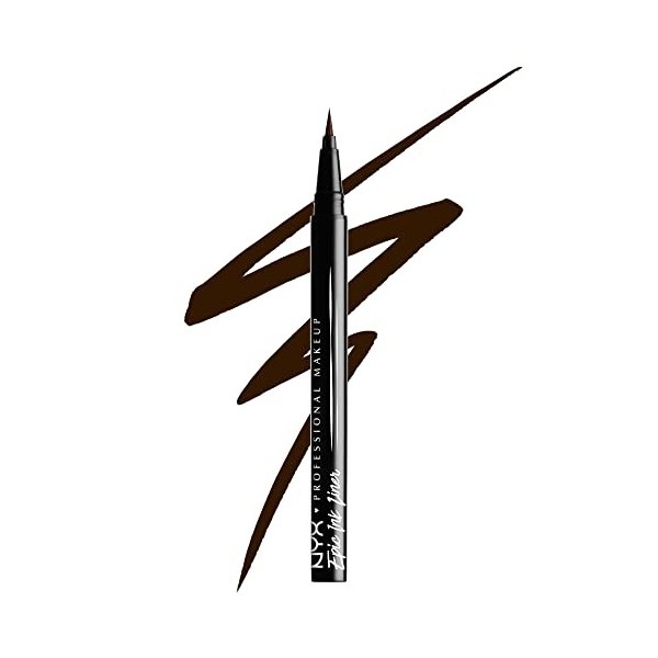 NYX Professional Makeup Eyeliner Feutre Epic Ink Liner, Waterproof, Black Eyeliner / Khôl / Crayon