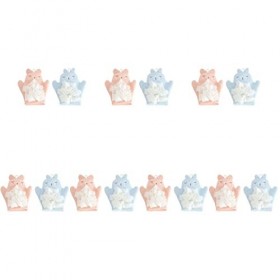 minkissy Lot de 14 gants de toilette en forme de marionnette pour le nettoyage de la maison - Gants exfoliants pour enfants -