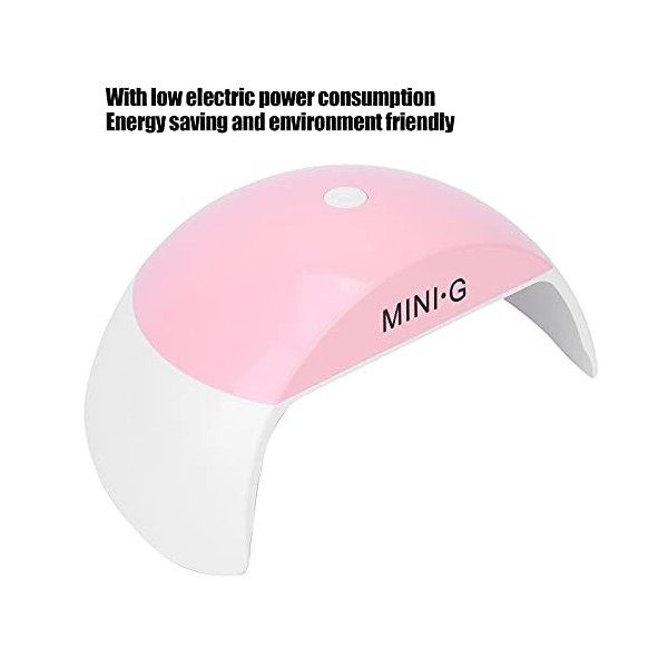 Mini Lampe à Ongles 48W, Lampe à Ongles UV LED, Séchage Intelligent de Gel de Vernis à Ongles à Synchronisation de Détection 