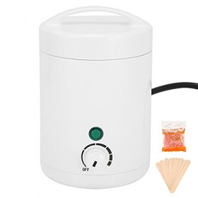 Chauffe-cire, kit dépilation à la cire Outil dépilation portable 40 W avec un sac de haricot de cire pour la maison pour le