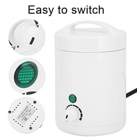 Chauffe-cire, kit dépilation à la cire Outil dépilation portable 40 W avec un sac de haricot de cire pour la maison pour le