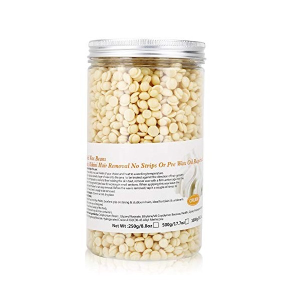 Haricots De Cire Pour Lépilation, Perles De Cire Pour Lépilation Complète du Corps, Haricots De Cire à Grain Fin, Soin du C