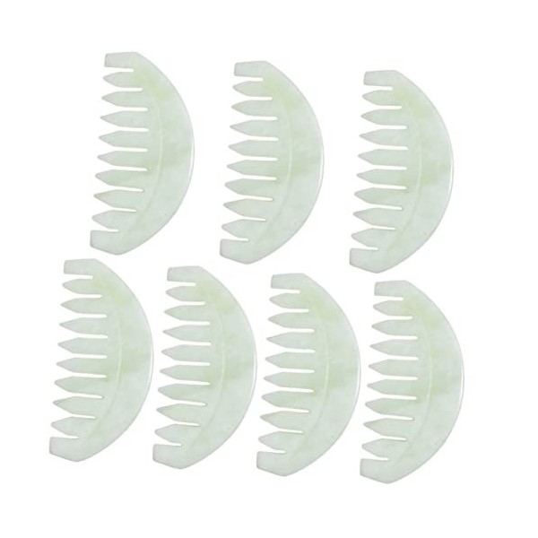 minkissy 7 Pièces Peigne De Massage Outil De Massage Pour Le Corps Peigne De Soin Du Cuir Chevelu Peigne Gua Sha Gratte-tête 