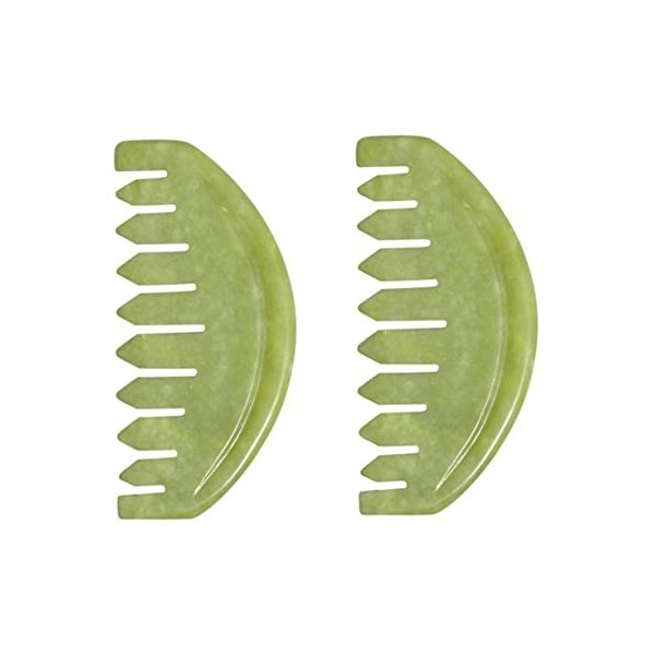minkissy 7 Pièces Peigne De Massage Outil De Massage Pour Le Corps Peigne De Soin Du Cuir Chevelu Peigne Gua Sha Gratte-tête 