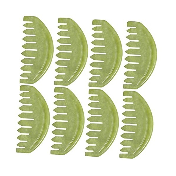 minkissy 7 Pièces Peigne De Massage Outil De Massage Pour Le Corps Peigne De Soin Du Cuir Chevelu Peigne Gua Sha Gratte-tête 