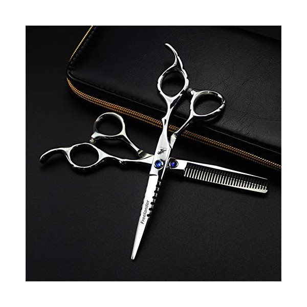 leybold Ensemble De Ciseaux De Coiffure Professionnels, Kit De Cisailles Déclaircissement De 6,0 Pouces, Ciseaux Coiffeurs M