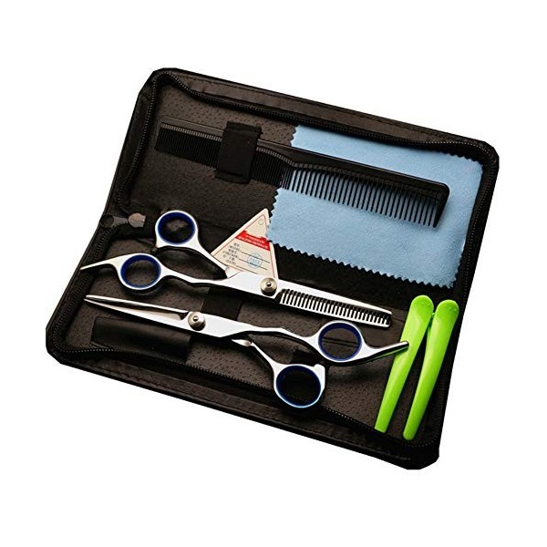 WJY Cheveux Ciseaux Ciseaux de Coiffure Ciseaux de Coupe de Cheveux Professionnel Dilution Ciseaux et Coupe Kit Ciseaux Cheve