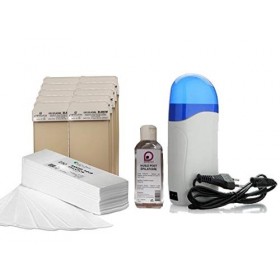 Kit EPILATION | 1 Chauffe Cartouche de cire | + Cartouches de cire à épiler | +Bandes dépilation | +1 Huile Post Épilatoire 