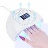 Saviland Lampe U V Ongles Gel, 96W U V LED Séchoirs à Ongle avec Capteur Automatique, 2 Minuteries 60/99S Lampe U V Vernis Se