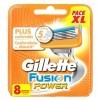 Gillette Fusion Power Lames de Rasoir pour Homme 8 Recharges