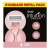 Wilkinson Sword Intuition Lames dépilation Complètes pour Femmes Paquet de 4