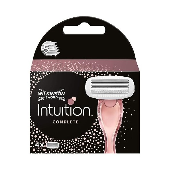 Wilkinson Sword Intuition Lames dépilation Complètes pour Femmes Paquet de 4