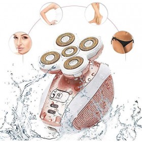 Dee Banna Rasoir électrique pour femmes, épilateur pour jambes, visage, lèvres, bikini, épilateur électrique étanche, rasoir 