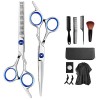 Ciseaux Coiffure Set 11PCS Kit Ciseaux de coiffure professionnel Amincissants Coupe de Cheveux Ciseaux Désépaissir Ensemble, 