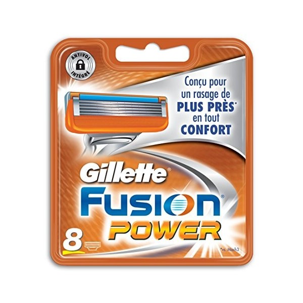 Ancienne version Gillette Fusion Power - Pack de 8 recharges