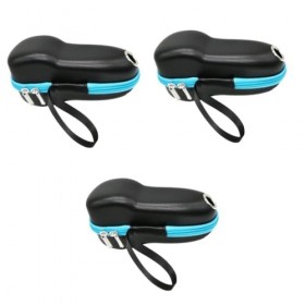 POPETPOP 3Pcs Boîte Voyage Rasoir Électrique Rasoir Cas Sac Rasoir Électrique Tondeuse Mallette De Rangement Électrique Tissu