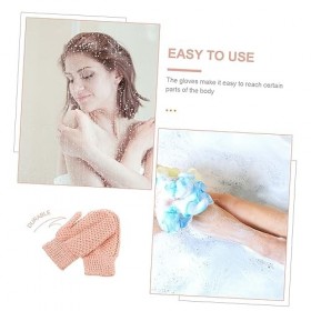 minkissy 12 Pièces Gants De Bain Double Face Douche Épurateur Spa Gants Exfoliants Pour Le Corps Hommes Gants De Gommage Corp