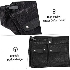 minkissy 2 Pièces Ciseaux Fanny Pack Cheveux Ciseaux Barber Sac Coiffeur Styliste Ciseaux Cas Professionnel Tondeuses Pour Ba