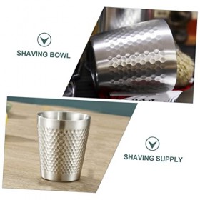 Beaupretty 3 Pcs Bol À Raser À Raser Pour Hommes Bol À Mélanger En Métal À Bulles Tasse À Raser En Acier Inoxydable Bol De Cr