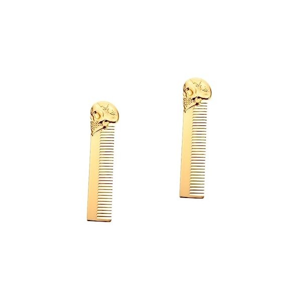 FRCOLOR 5 Pièces Peigne À Huile De Barbe Peigne Portefeuille Moustache Barbe Courte Peigne De Coiffure Pour Hommes Décoration