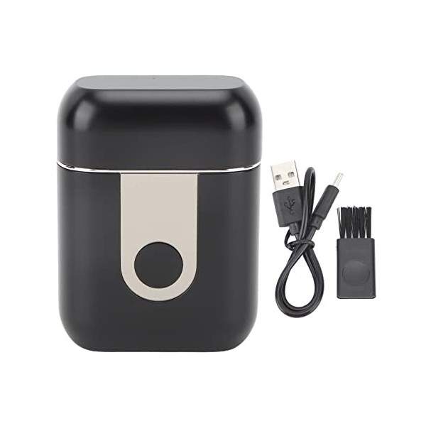 Yctze Mini Tondeuse à Barbe électrique, Format de Poche, Type C, Charge IPX6 étanche, Tondeuse à Barbe Portable avec Batterie