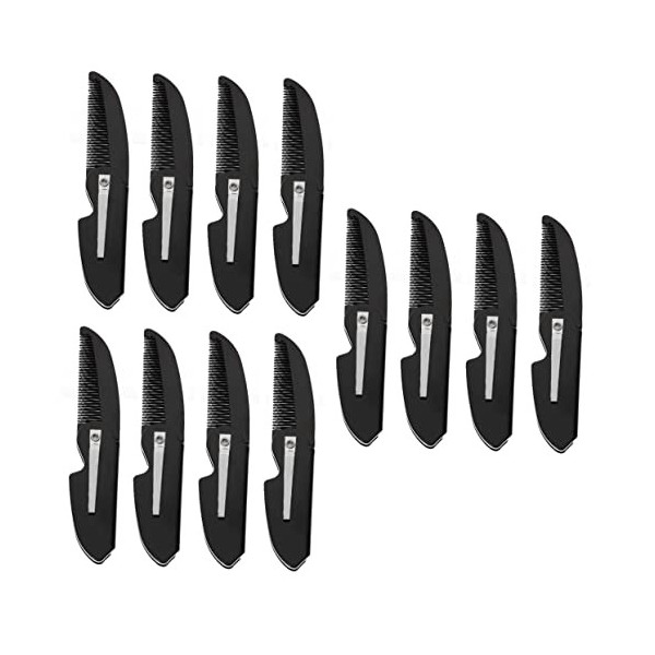 FRCOLOR 16 Pièces Peigne Pliant De Poche Pour Hommes Pour Hommes Peigne Pliant Peigne De Coiffure Accessoire De Barbe Peigne 