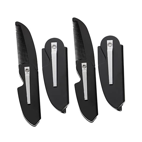 FRCOLOR 16 Pièces Peigne Pliant De Poche Pour Hommes Pour Hommes Peigne Pliant Peigne De Coiffure Accessoire De Barbe Peigne 