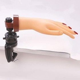 FOMIYES Faux mains flexibles et mobiles pour entraînement des ongles