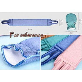 MUNANI Éponge gommante exfoliante for Le Corps, kit exfoliant Loofah Gommage for Le Dos et Gants de Douche for Homme et Femme